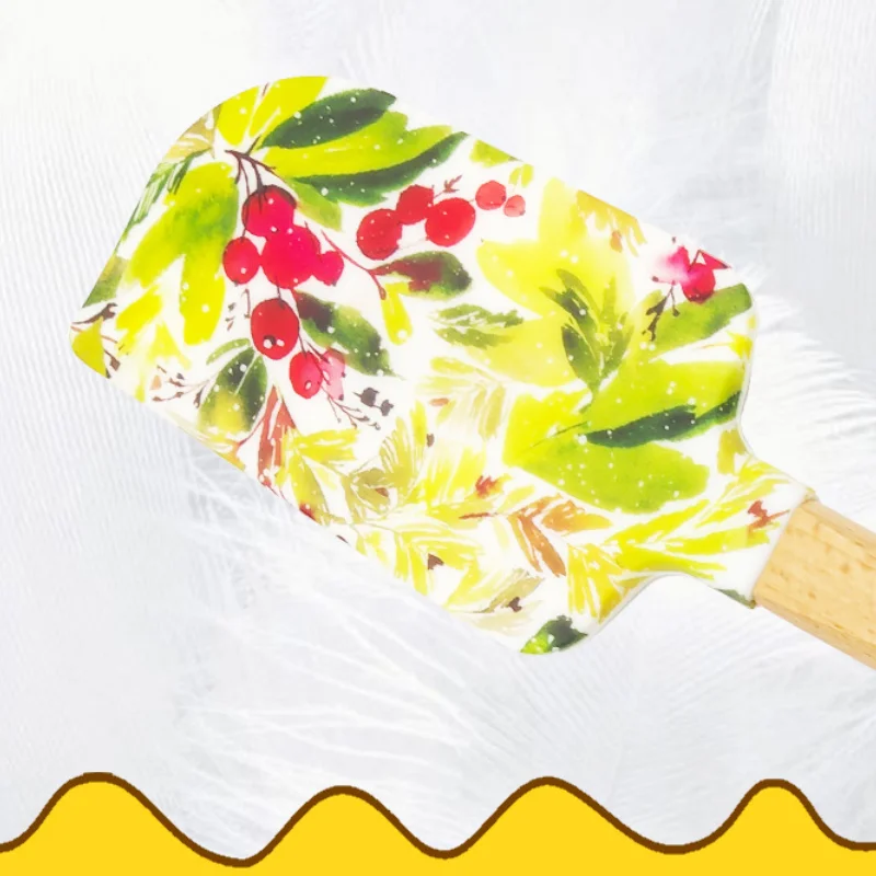 Food Grade Scraper Kitchen Creative Silicone Spatula Pastry Butter Cookie Spatula Cake Decor Mixing Tool Baking Accessories