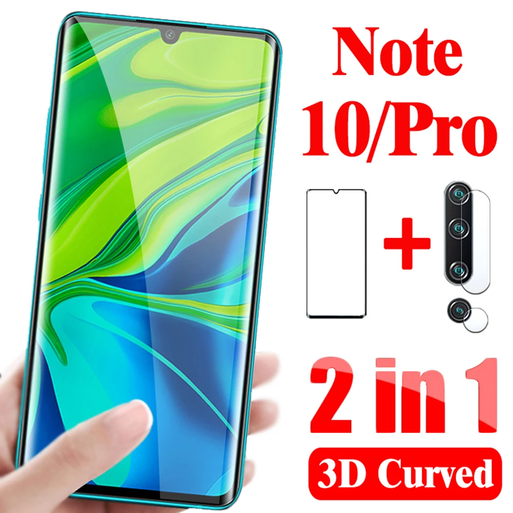 Защитное стекло для камеры 2 в 1 закаленное xiaomi mi note 10 pro защита экрана|Защитные