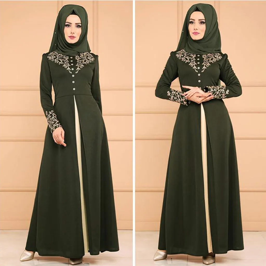 MyBatua abaya с хиджабом Jilbab мусульманская одежда макси мусульманское платье Бурка