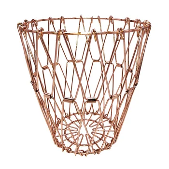 

Collapsible Stainless Steel Wire Basket Folding Storage Mesh Wire Fruit Basket FPing