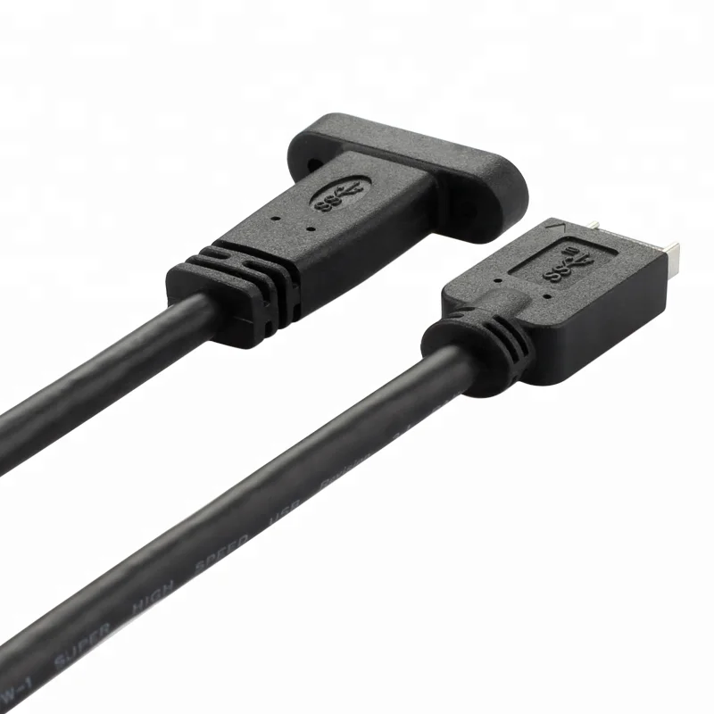 Крепление на панель 10 Гбит/с USB 3,1 Gen 2 ключ A 20 pin штекер для usb type C женский кабель 0,5 м