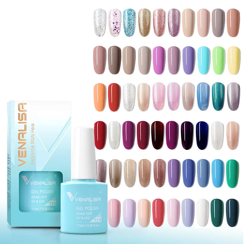 Venalisa 7.5ml Gel Nail Polish Canni Nail Supply Wholesale Soak Off UV LED Gel Lacquer Nail Art Glitter Polish Long Lasting Gel - Image 4