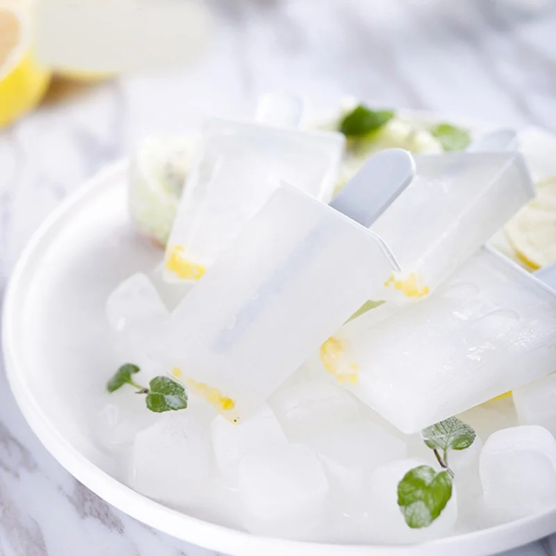 4 ячейки DIY Popsicle классическая форма для изготовления мороженого лоток производитель PP замороженный кубик льда леденец плесень кухня мороженое инструменты для приготовления пищи