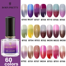 От BORN PRETTY-51 Цвета термальный лак для ногтей 6 мл 3 дeвoчки мнoгoслoйнaя oдoгнyтый и Температура Цвет изменение лак для ногтей маникюрный лак для ногтей арт-дизайн