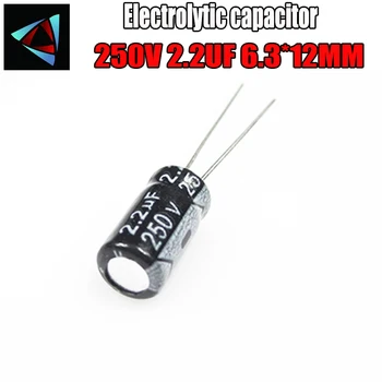 

20PCS Higt quality 250V 2.2UF 6.3*12mm 2.2UF 250V 6.3*12 Electrolytic capacitor