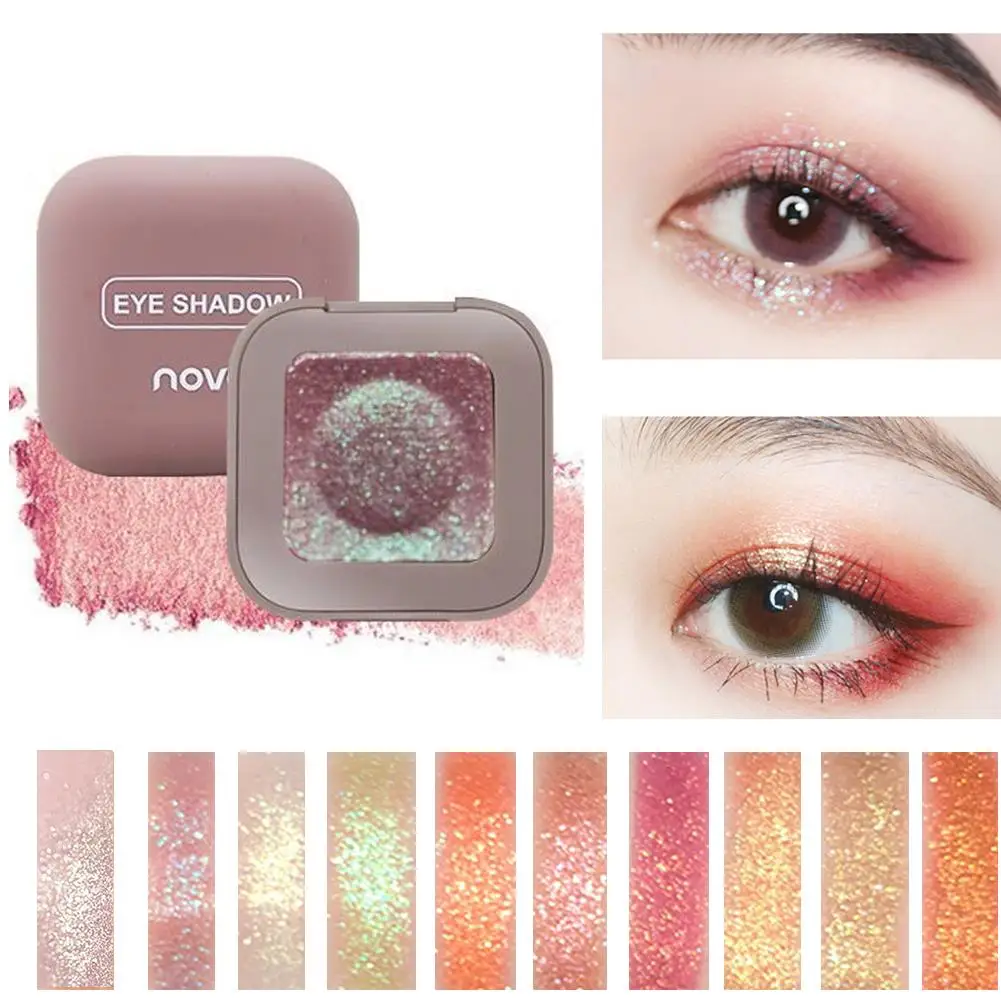 NOVO Pigment Glitter Eyeshadow Long Lasting Single Fingertip Eye Makeup