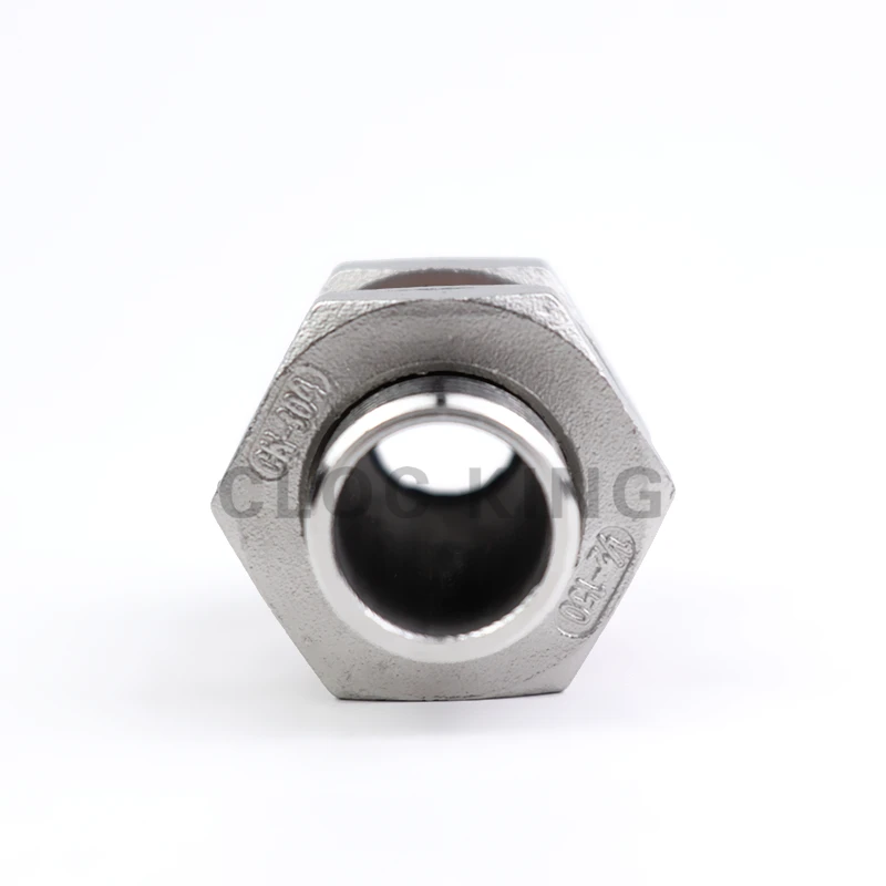 304 Stainless Steel Weldless Bulkhead 1/4" 3/8" 1/2" BSP x Length 50/75/100MM BSP Home Brewing Kettle Bulkhead Single-piece