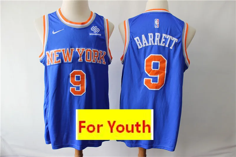 Молодежный бейсбол Нью-Йорк#9 R.J. Barrett Kids Майки