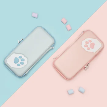

Cute Paw for switch Portable waterproof Durable Shell Case storage Bag for Nintendo Switch Game Accessories