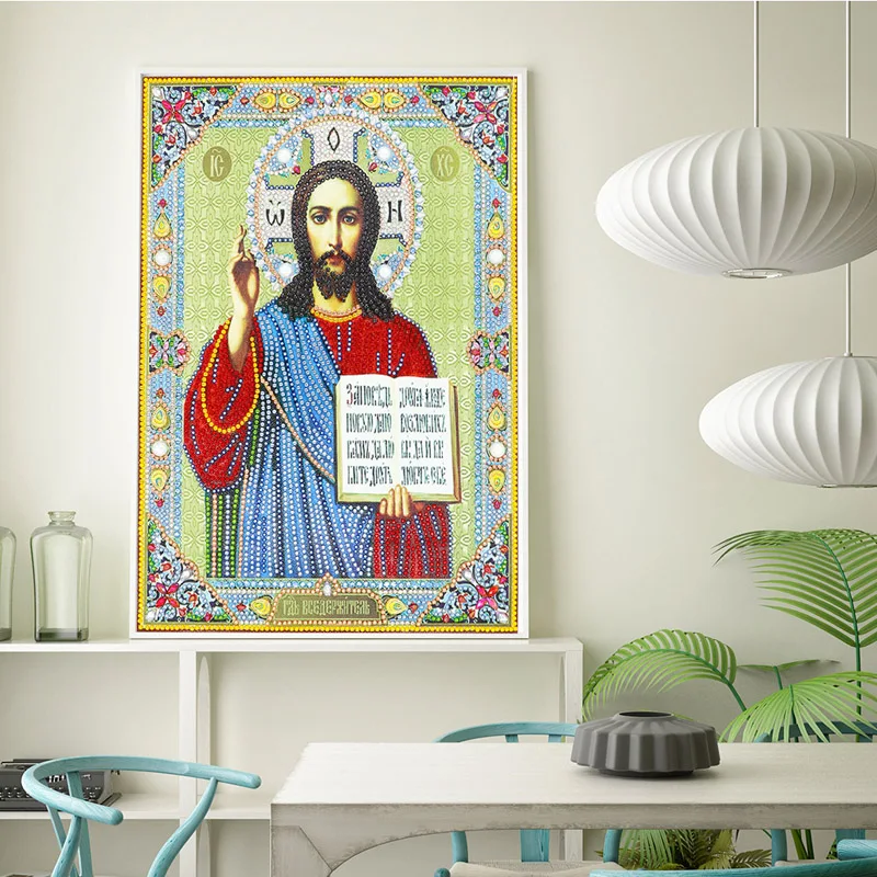 DIY 5D Diamond Painting Icons Diamond Embroidery Mosaic big crystal special stones bead beadwork sale (3)