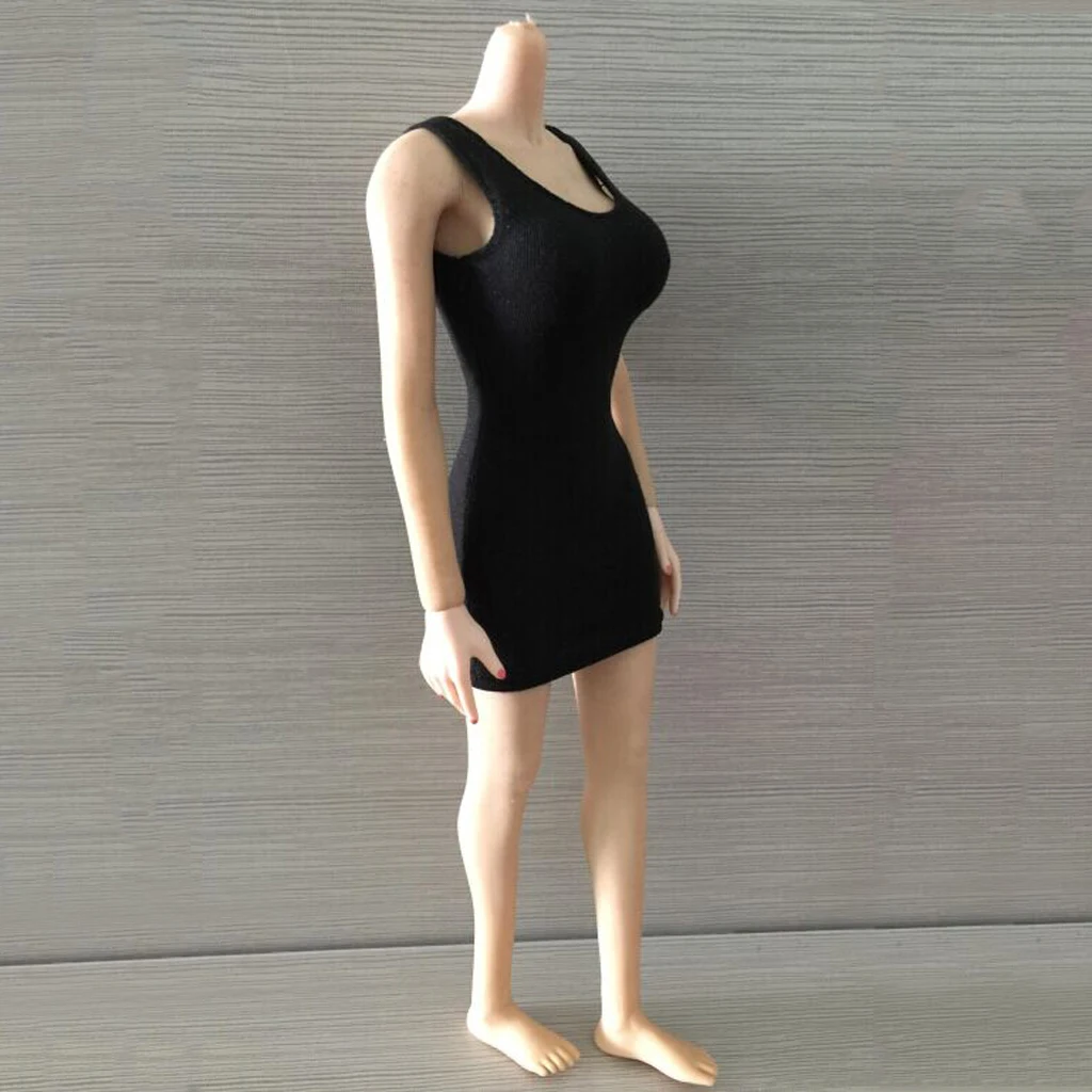 1/6 Scale Women Leopard Skirt Dress Package Hip Vest Clothes for 12 Inch Female Figure Body Accessory
