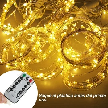 

1m Remote LED String Lights Curtain USB Battery Fairy Lights Garland Led Wedding Party Christmas For Window Home Outdoor Decor