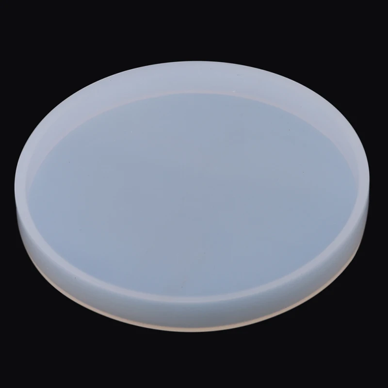 Silicone Cake Baking Tools DIY Large Round Full Mirror Surface Glue Clay Plate Mold Translucent Pastry | Дом и сад