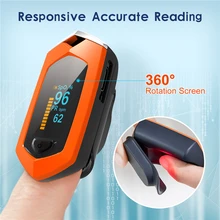 Family Oximeter Finger Digital Oximeters OLED PR SPO2 Blood Monitors Chargeable Equipment Oxygen Saturation Rate Monitor Counte