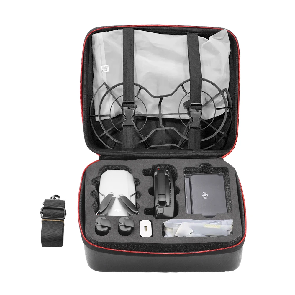 Buy Nylon PU Storage Bag For DJi Mavic Mini Hardshell Box Shoulder Bags for Mavic Mini Portable Package Carrying Case Accessories