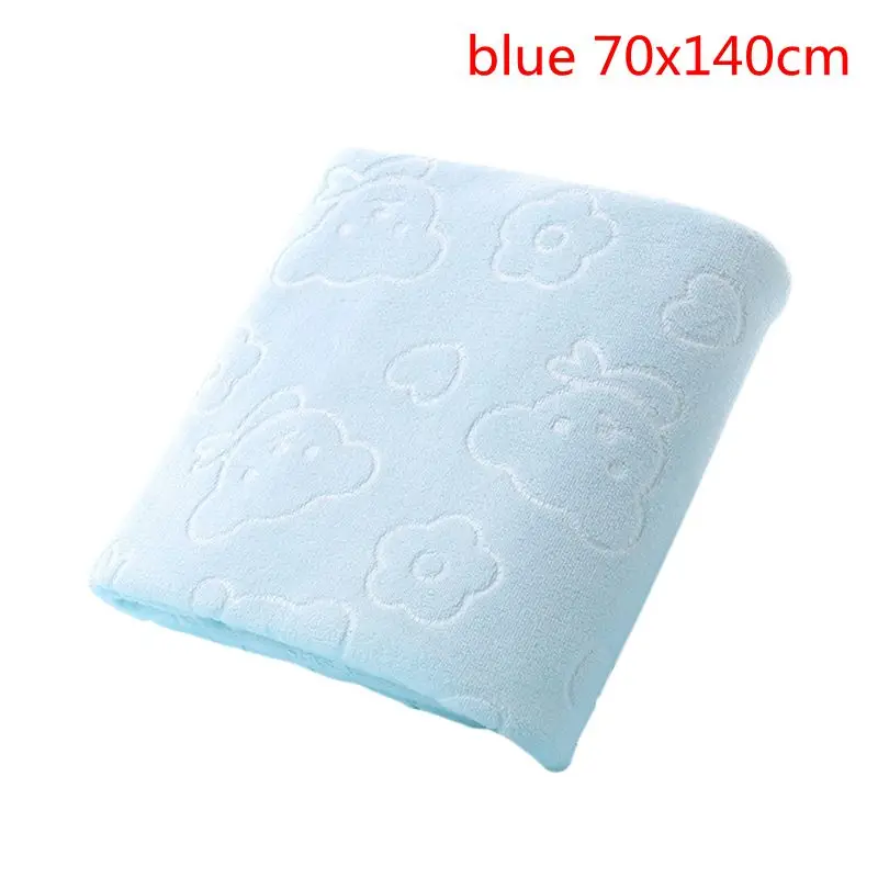 blue 70x140cm Juneiour 1 шт. вышивка Лавандовое полотенце хлопчатобумажные полотенца для лица банное полотенце для взрослых мочалки высокоабсорбирующие полотенца s - Цвет: blue 70x140cm