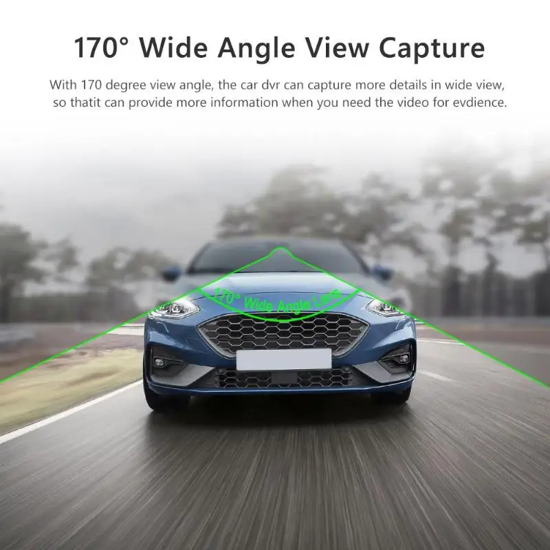 ЖК-экран V6 3,6 дюймов Автомобильный видеорегистратор Камера HD 1080P Dashcam циклическая запись рекордер несколько языков до 32G расширенная Память