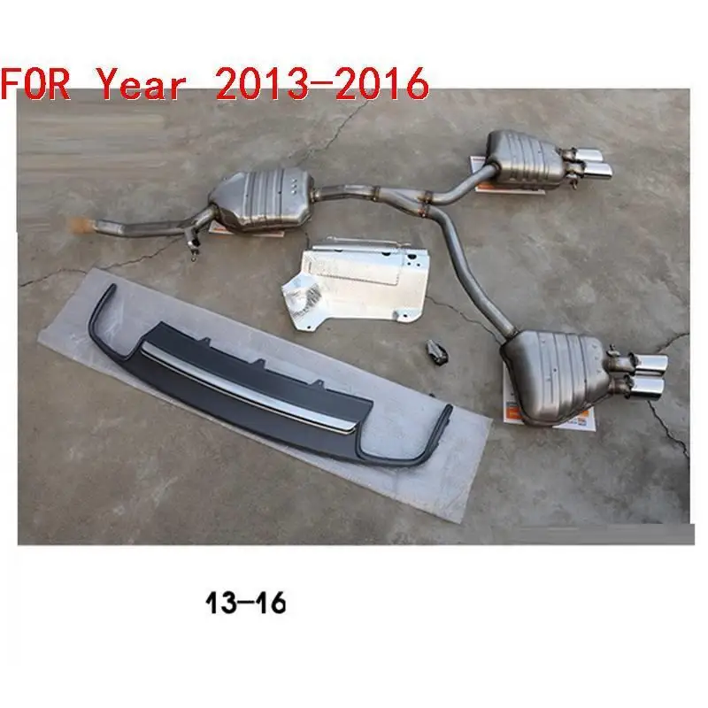 Automobile Exterior Decorative Mouldings Front Tuning Car Lip Rear Diffuser Bumpers 09 10 11 12 13 14 15 16 17 FOR Audi A4L