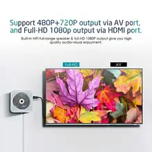 Настенный DVD CD плеер портативный с HDMI полный выход музыкальный плеер Английский Обучение Дети Образование