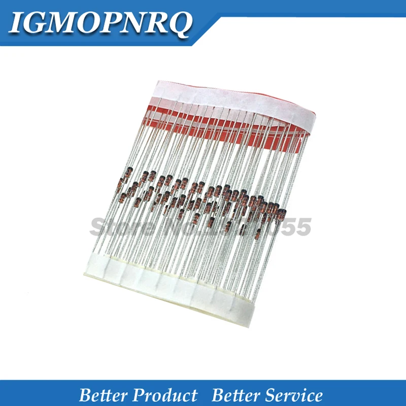 100pcs 1/2W 0.5W Zener diode DO-35 BZX55C 11V 12V 13V 15V 16V 18V 20V 22V 24V 27V 30V 33V 36V 39V 43V 47V | Электронные