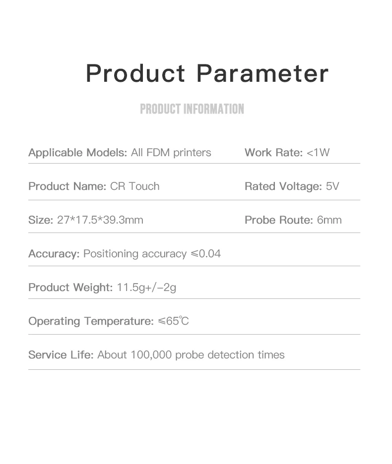 synchronous belt CREALITY 3D Printer Parts CR Touch Sensor 32bit Auto Leveling Bed Kit Upgrade For CR-ToucEnder-3/Ender-3V2/Ender-3Pro/Ender-3Max printer belt