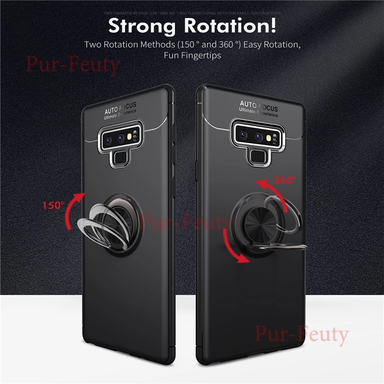 Чехол для samsung Galaxy Note 9, SM-N9600, N960U1, бизнес, с кольцом на палец, с магнитным держателем, задняя крышка для samsung Galaxy Note9