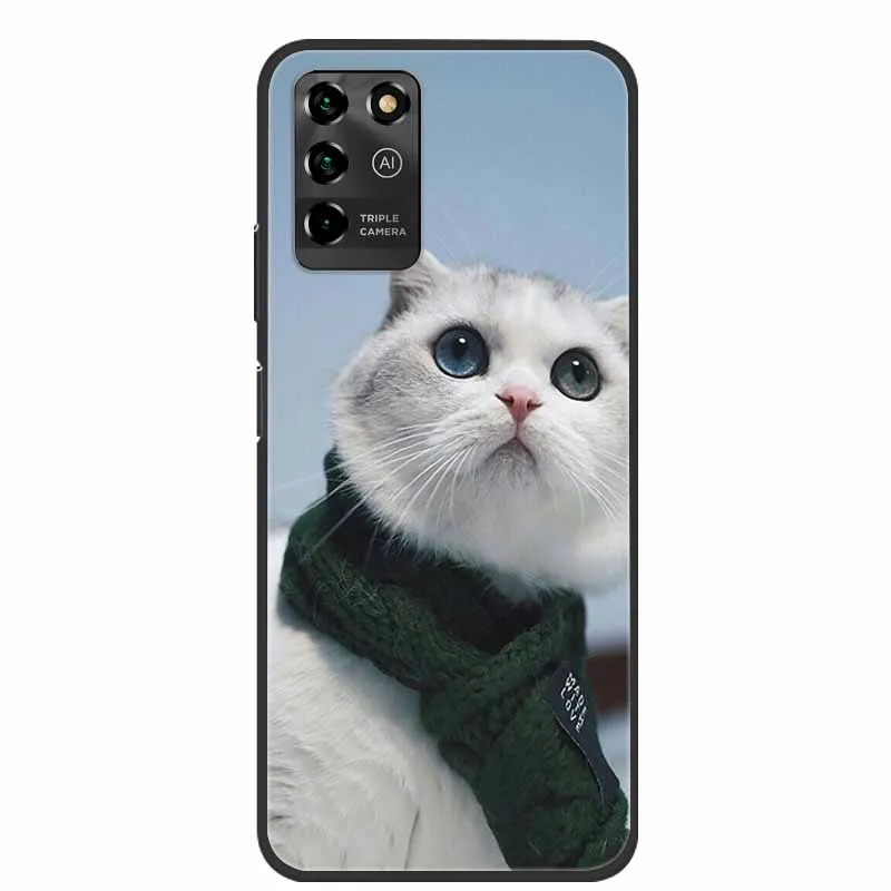 Luxury Bumper Silicone TPU Soft Phone Case with Cute Cat Design - Shockproof Coque