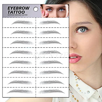 

Eyebrow Tattoo Sticker Korean Style 3D Hair-like Fake Eyebrows Long Lasting Super Waterproof Makeup Eye Brow Stickers Cosmetics