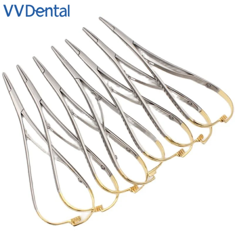 

VVDental Outlet Store 1PCS Dental Orthodontic Needle Holder Forceps Plier Standard 14cm Surgical Brackets 0rtodoncia Tweezer