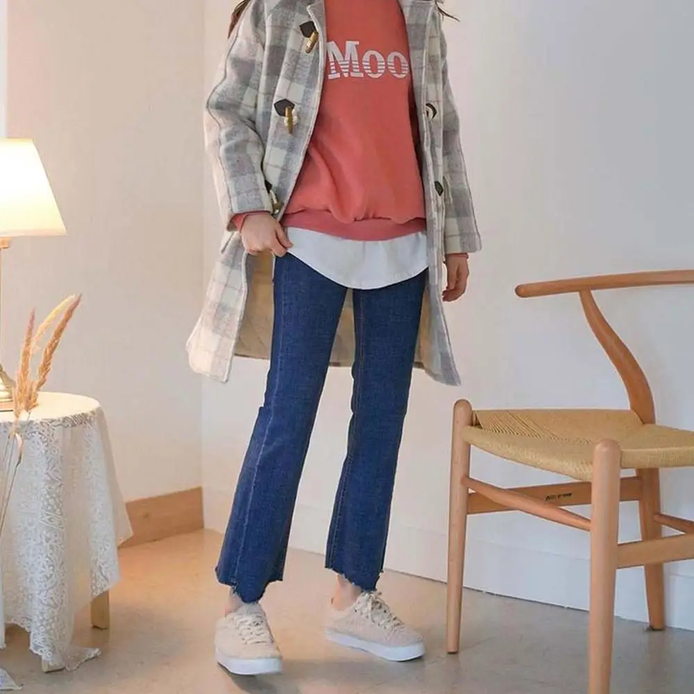 Осенняя рубашка из искусственного хлопка мини юбка с разрезом удобная