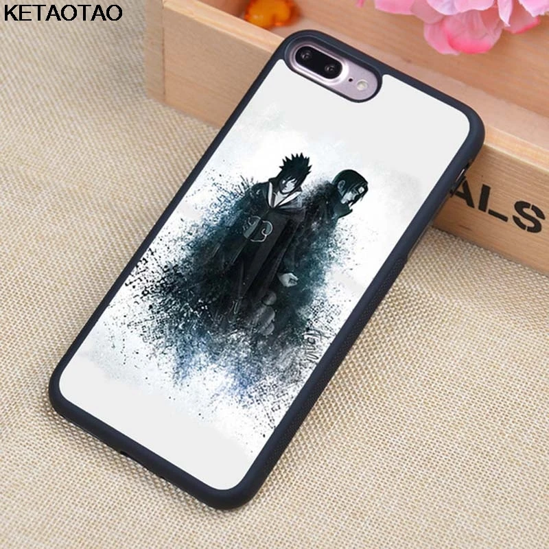 Небесно-голубой KETAOTAO аниме Наруто мультфильм чехол для телефона s для iPhone 4S SE 5 6 5C 5S 6S 7 8 SE X Plus XR XS Max чехол из мягкого ТПУ резины силикона - Цвет: Небесно-голубой