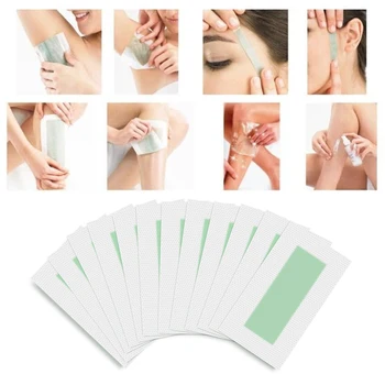 

10pcs Hair Removal Wax Strips Paper Depilatory Wax Paper Nonwoven Epilator Wax Strip Paper Roll Waxing Smooth Leg Beauty