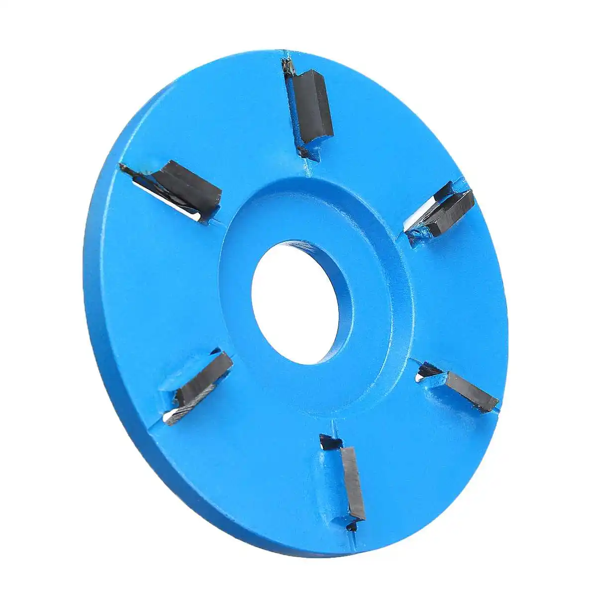 Flat blue 90 мм мощный резьба по дереву диск для 22 мм Угловая шлифовальная машина инструмент Фрезерный резак чайный лоток лезвие шестизуб деревообрабатывающий турбо диск шлифовальный станок - Цвет: Flat blue