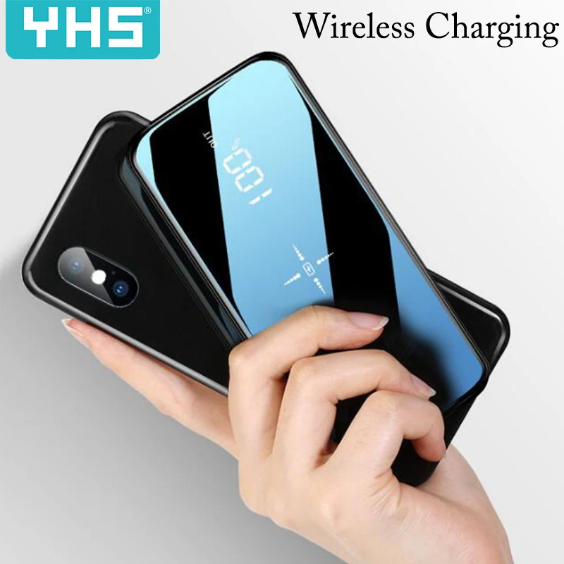 30000mah Power Bank Wireless Charger For iPhone XS Samsung External Battery Built-in qi Powerbank Portable | Мобильные телефоны и