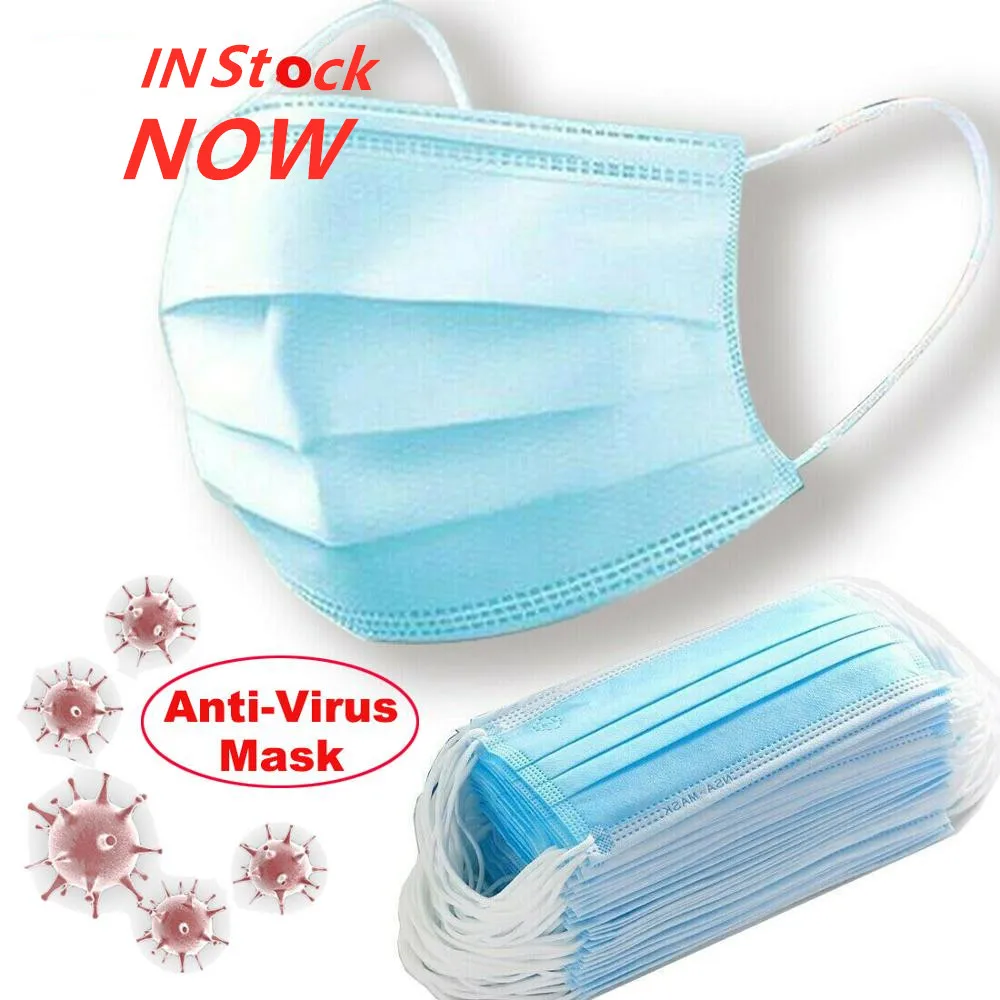 

Profession anti virus Mask Pre sale 50Pcs One time MASK PM2.5 Disposable Elastic Mouth Soft Breathable Face Mask N95 IN STOCK