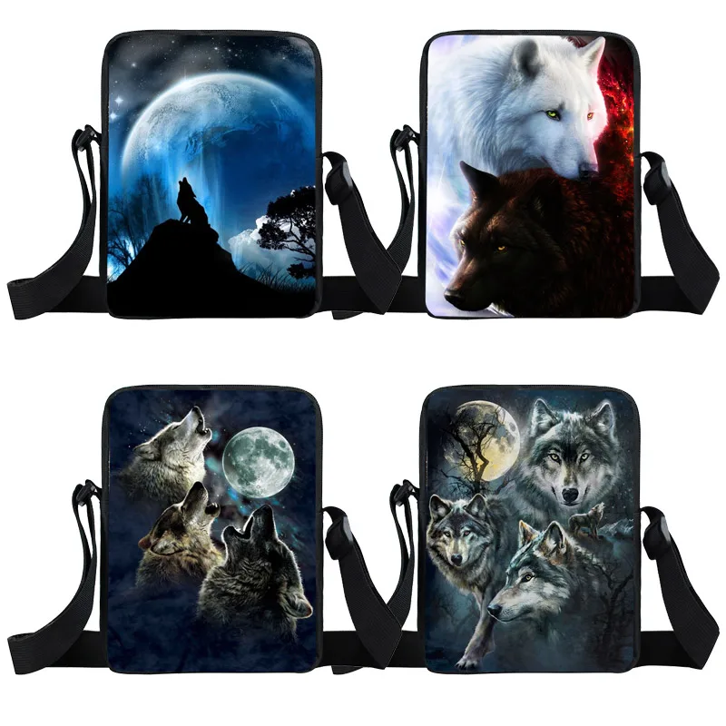 Crossbody-Bag Travel-Bags Wolf Handbag Teenager Kids Cartoon Women Winter Small Puppy