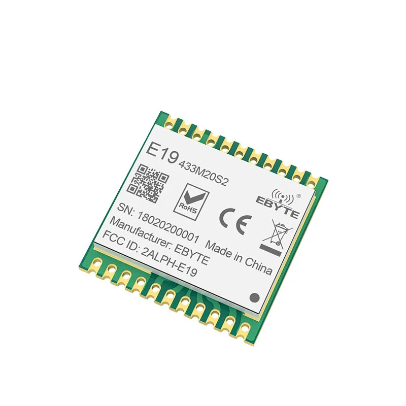 E19-433M20S2 SX1278 LoRawan LoRa 433 МГц модуль 20dMm SMD беспроводной передачи SPI интерфейс большой диапазон отверстие для штампа