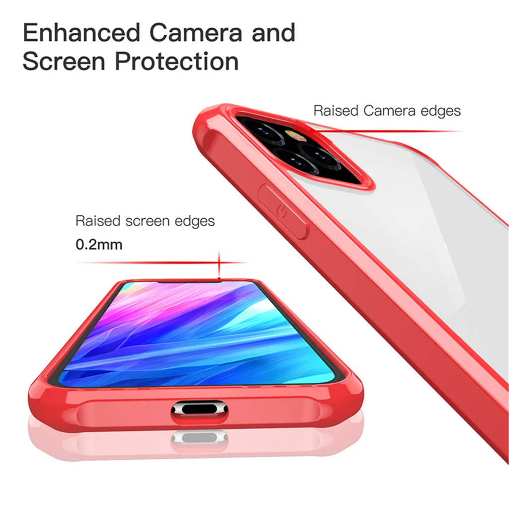Dirt-resistant Slim Cover For IPhone 11 Pro  TPU Transparent Back Cover For IPhone 11 Pro hard edge fashion design appearance
