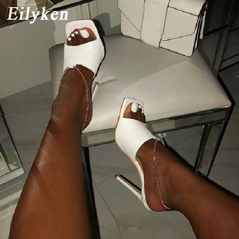Женские сандалии гладиаторы Eilyken летние новые модные туфли на шпильке с
