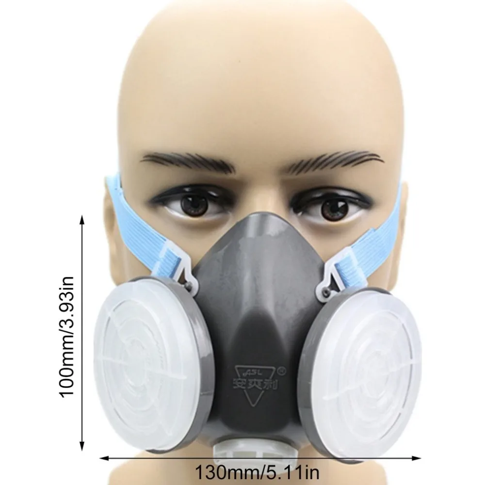 Пылезащитная маска высокого качества, противогаз, противотуманная Дымчатая промышленная противопылевая маска, респиратор,, для улицы