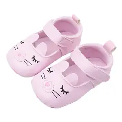 Мигание мультфильм печати детская обувь для принцесс обувь для малышей обувь детская обувь девочки детские мокасины