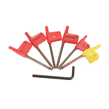 

12mm 21pcs Set of CNC Lathe Turning Tool Holder Boring Bar With DCMT TCMT CCMT Cutting Insert with Wrench