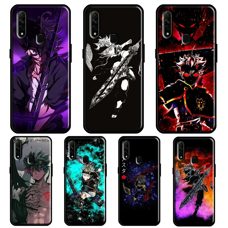 Asta черный клевер для OPPO A5 A9 2020 A31 A53 A52 A72 F7 Reno 2 Z Find X3 Pro A3S A15 A83 A91 A93 | Мобильные