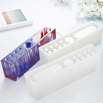 

Pen Holder Resin Molds - DIY Pencil Holder Silicone Mold, Concrete Plaster Cement Pen Pencil Holder Molds Resin Crafts DIY