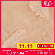 Ширина 150 см, вышивка перьями, тюль, органза, ткань, мягкая сетка, для вечерние, для свадебного платья, вуаль, юбки-пачки, материал "сделай сам"