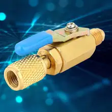 3 шт. Шаровой кран R12/R134/AR410 хладагент шаровой клапан адаптер переключатель для 1/4 Мужской-Женский компактный дизайн