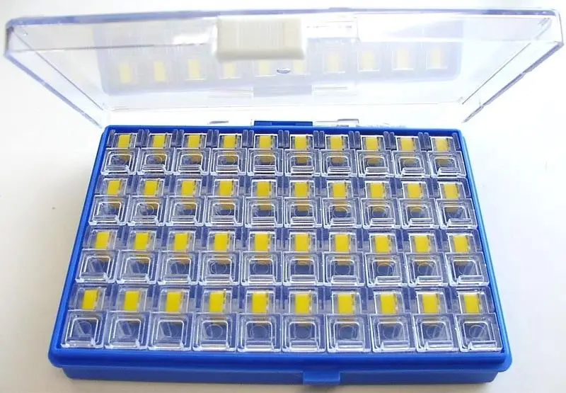 SMD resistor capacitor component storage box case 40pcs