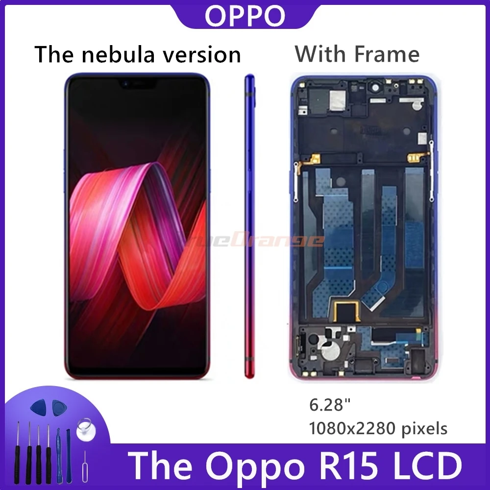 Для OPPO R15 ЖК дисплей экран в полной комплектации сенсорный дигитайзер сборка для