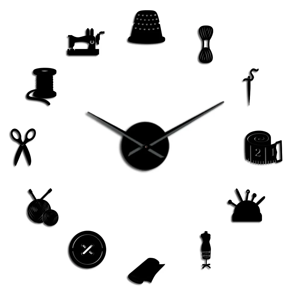  qich Reloj de pared grande para cocina, arte de pared,  decoración de pared, reloj de pared, diseño moderno, tijeras de barra, reloj  de salón de belleza, regalo único para peluquería 