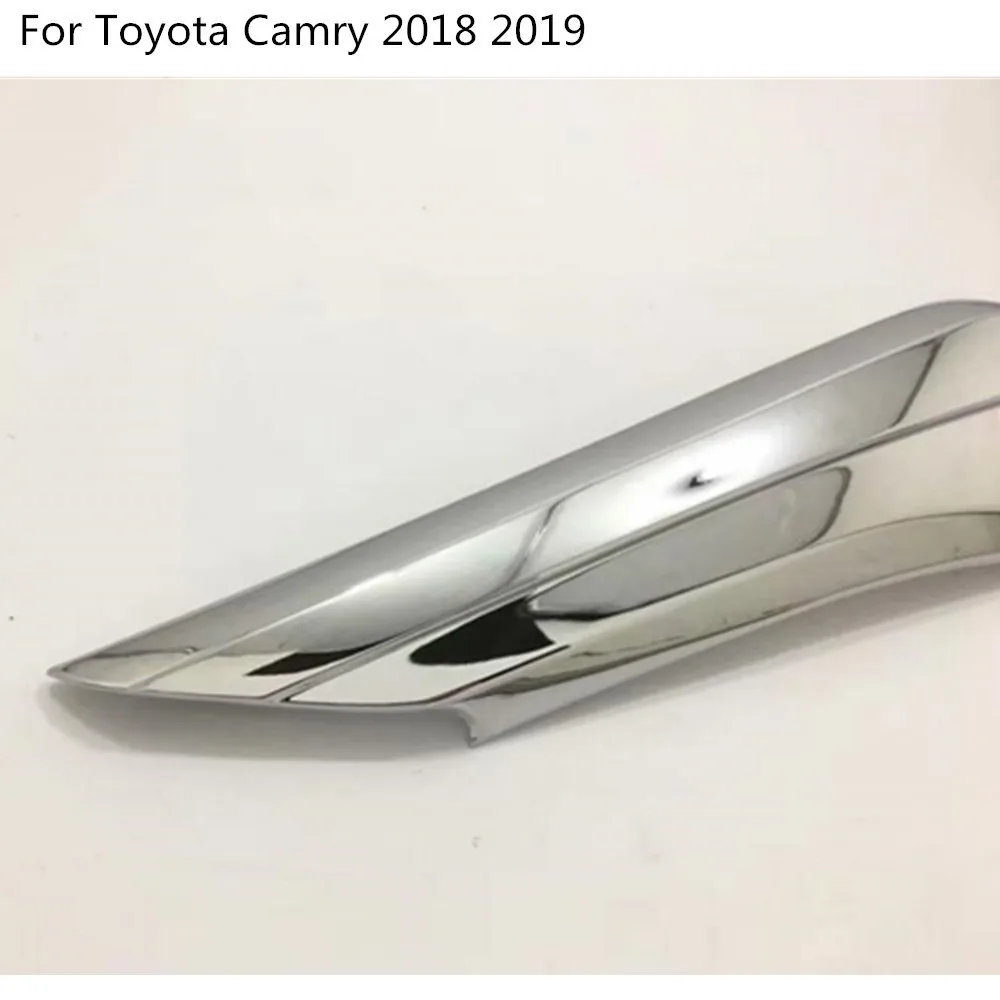 Для Toyota New Camry XV70 крышка автомобиля бампер головка двигателя Отделка Передняя решетка гриль решетчатый каркас край 1 шт